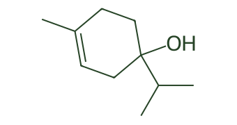 Skeletal diagram of Terpinen-4-ol