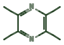 Skeletal diagram of Tetramethylpyrazine