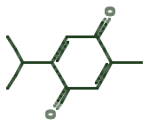 Skeletal diagram of Thymoquinone