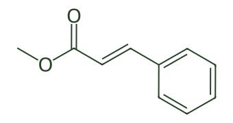 Skeletal diagram of (Z)-Methyl cinnamate
