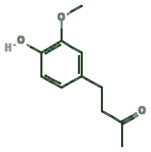 Skeletal diagram of Zingerone